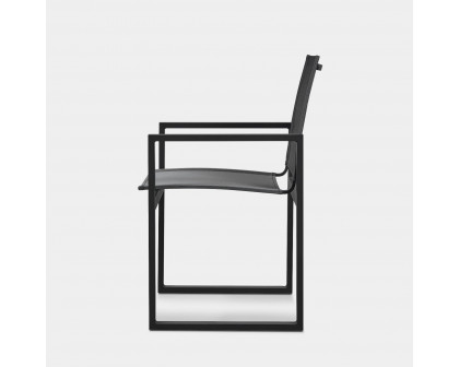 Harbour Hayman Dining Chair - Aluminum Asteroid, Batyline Silver