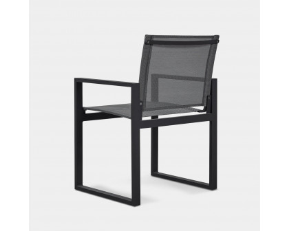 Harbour Hayman Dining Chair - Aluminum Asteroid, Batyline Silver