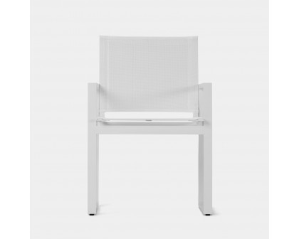 Harbour Hayman Dining Chair - Aluminum Asteroid, Batyline Silver