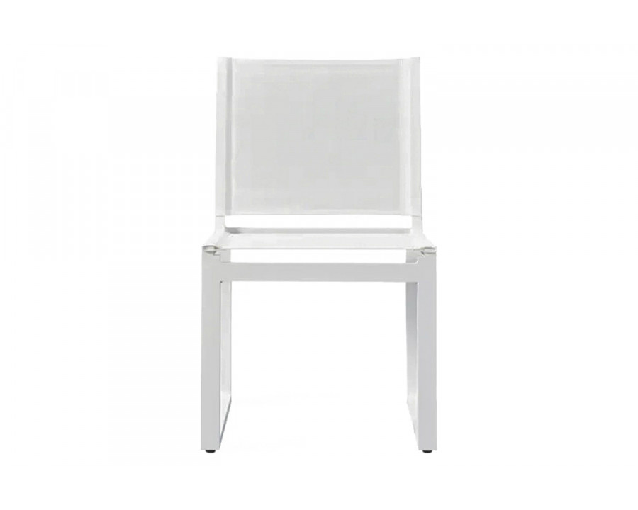 Harbour Hayman Armless Dining Chair - Aluminum White