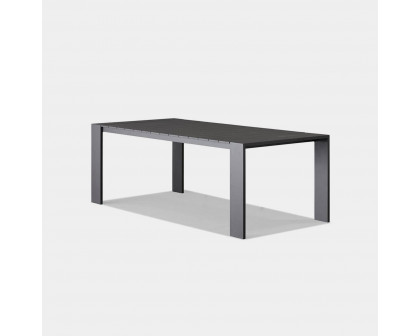 Harbour Hayman Dining Table 81" - Aluminum Asteroid