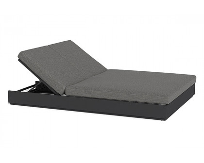 Harbour Hayman Double Sun Lounge - Aluminum Asteroid, Siesta Slate