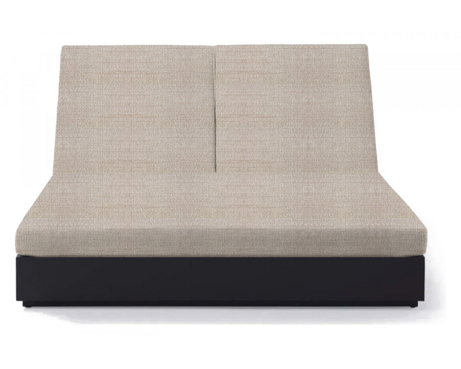 Harbour Hayman Double Sun Lounge - Aluminum Asteroid, Siesta Taupe