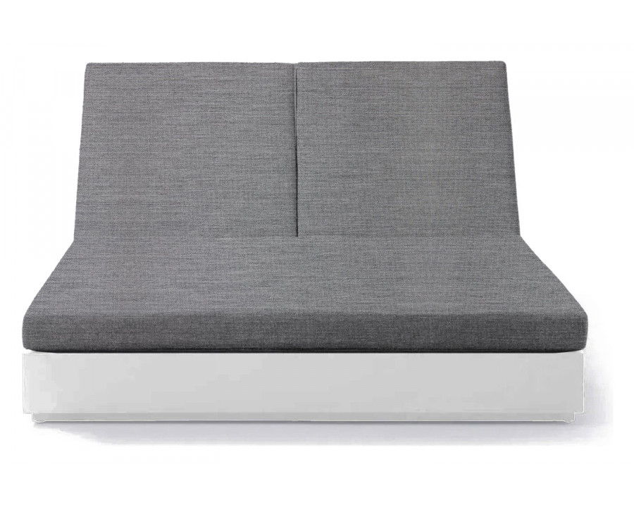 Harbour Hayman Double Sun Lounge - Aluminum White, Lisos Piedra