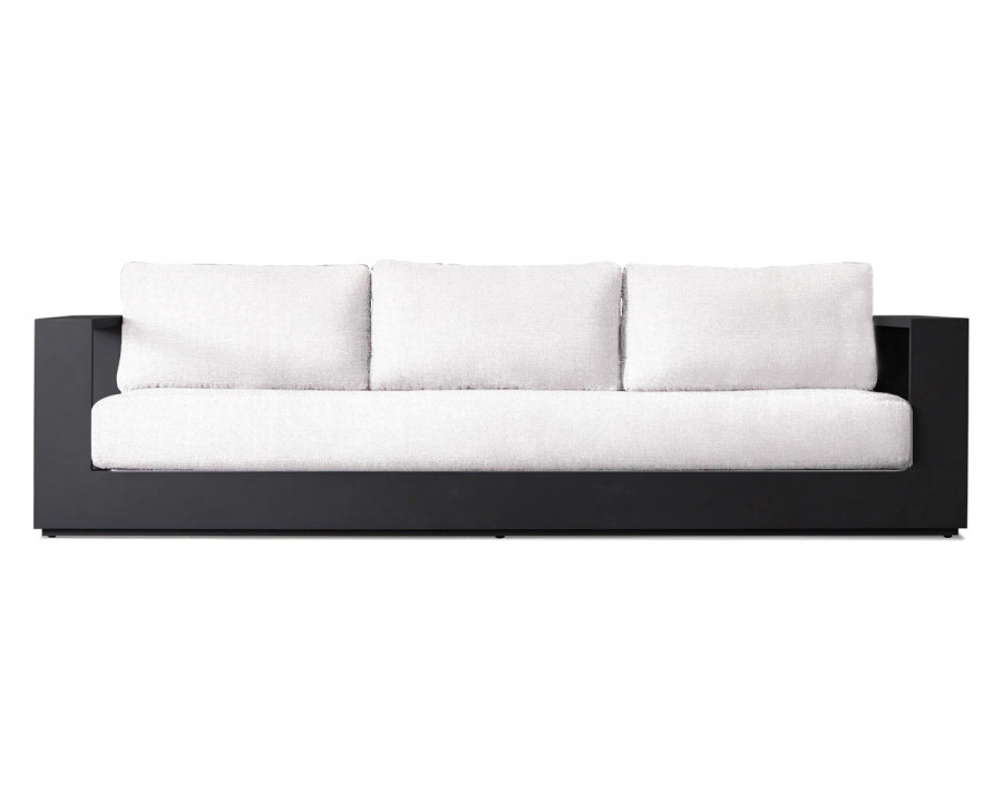 Harbour Hayman 3 Seat Sofa - Aluminum Asteroid, Panama Blanco