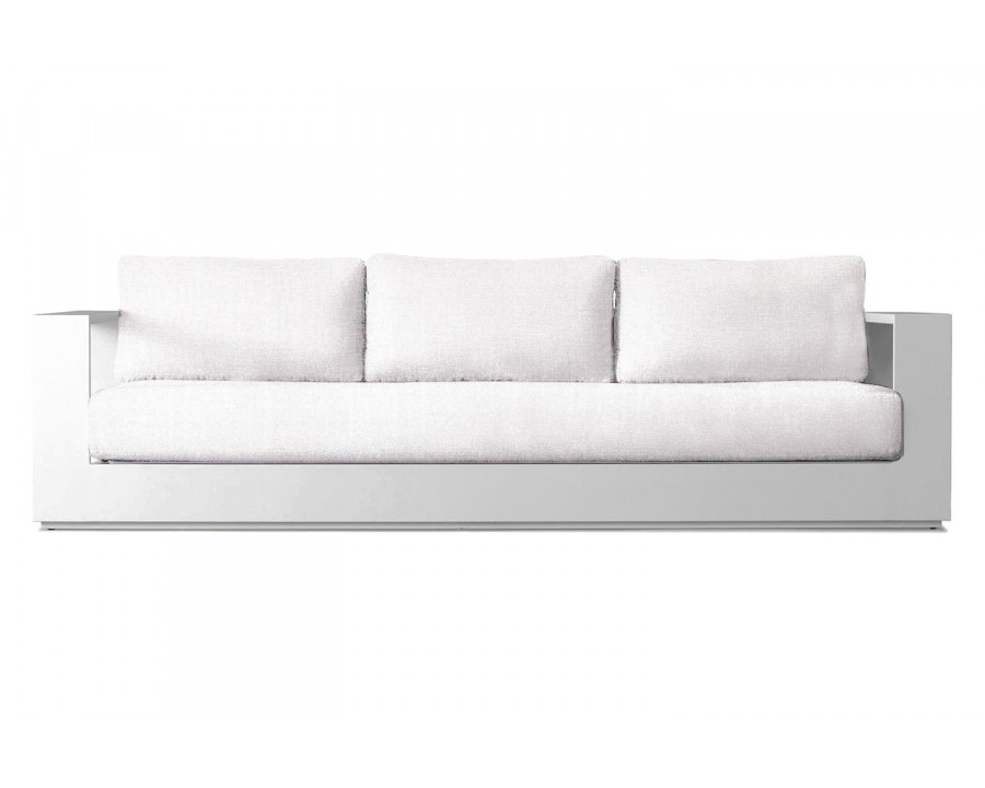 Harbour Hayman 3 Seat Sofa - Aluminum White, Panama Blanco