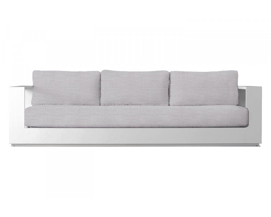 Harbour Hayman 3 Seat Sofa - Aluminum White, Panama Cloud