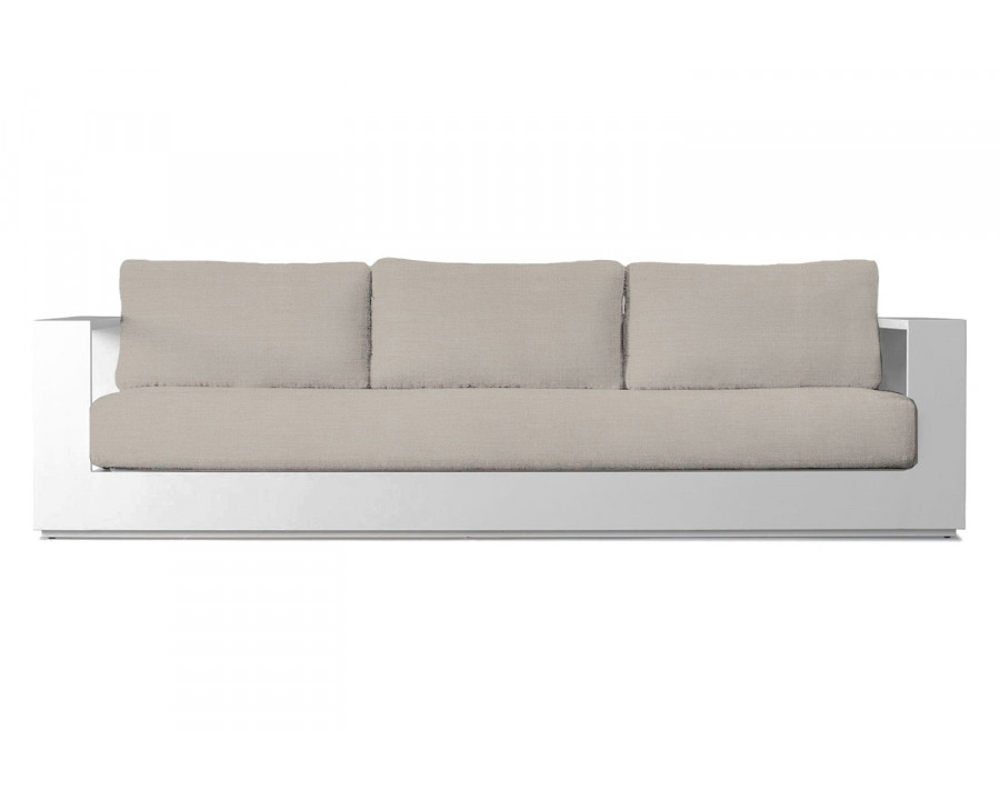 Harbour Hayman 3 Seat Sofa - Aluminum White, Panama Marble