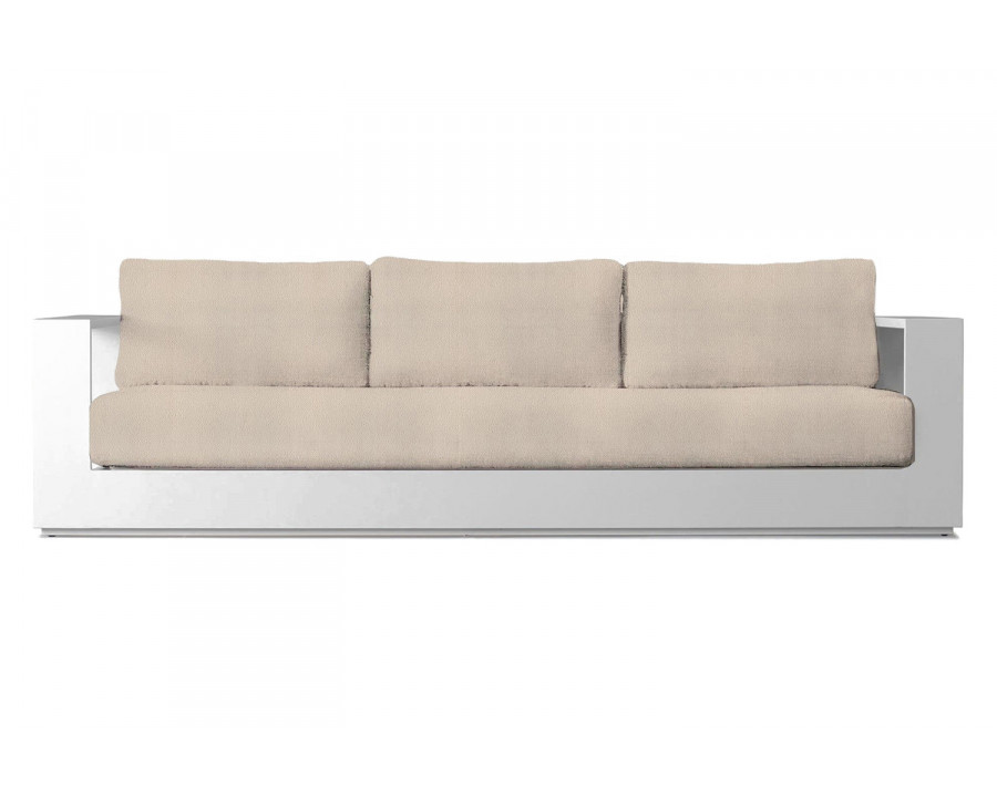 Harbour Hayman 3 Seat Sofa - Aluminum White, Riviera Sand