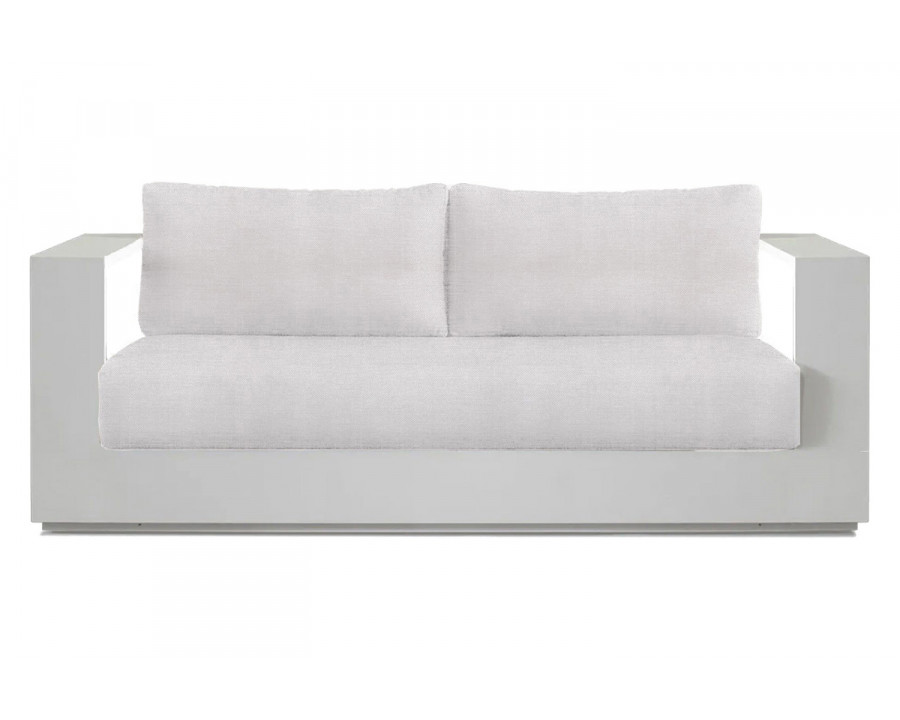 Harbour Hayman 2 Seat Sofa - Aluminum White, Panama Blanco