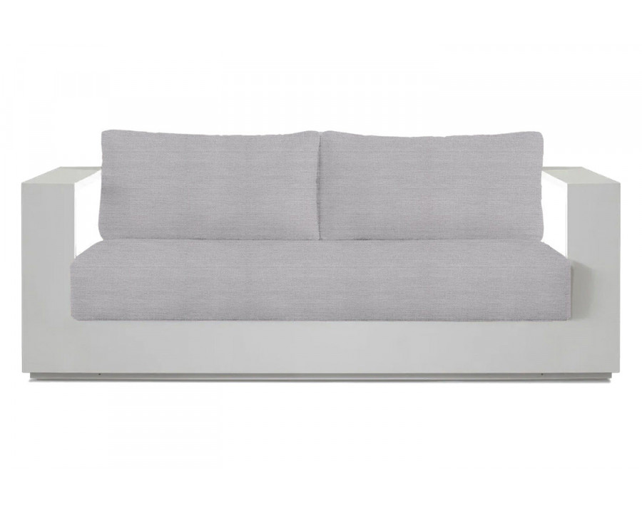 Harbour Hayman 2 Seat Sofa - Aluminum White, Panama Cloud