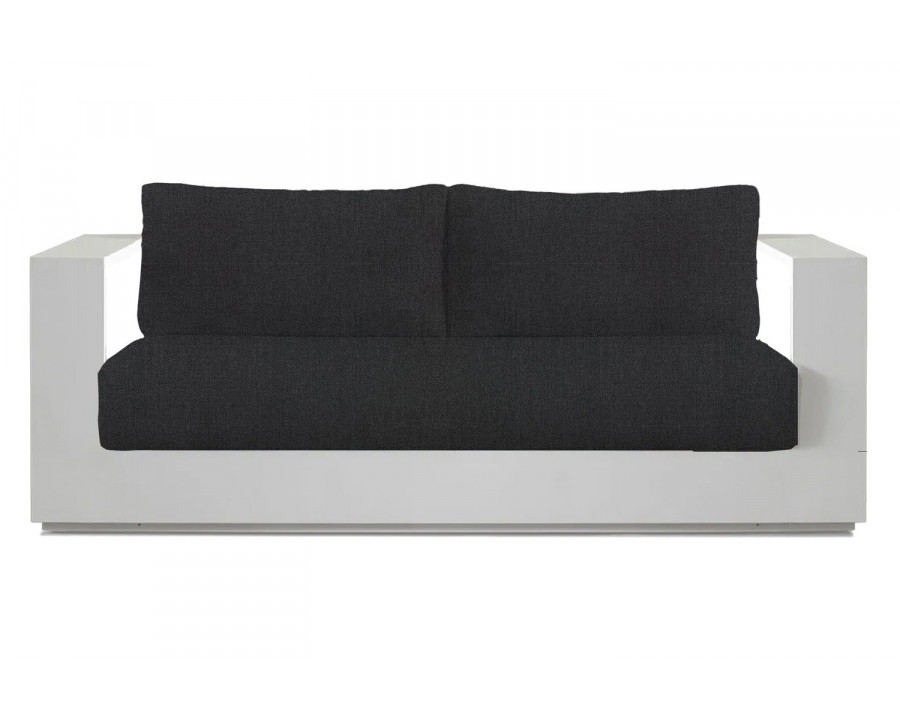 Harbour Hayman 2 Seat Sofa - Aluminum White, Panama Grafito