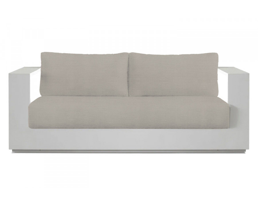 Harbour Hayman 2 Seat Sofa - Aluminum White, Panama Marble