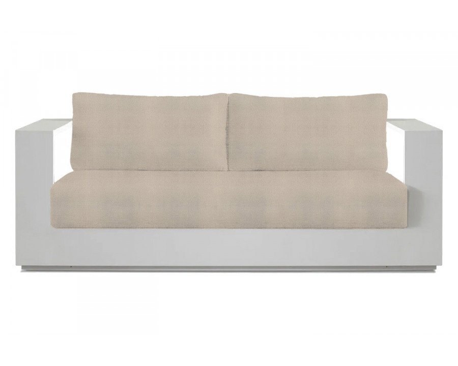 Harbour Hayman 2 Seat Sofa - Aluminum White, Riviera Sand