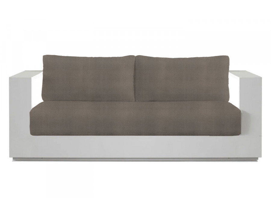 Harbour Hayman 2 Seat Sofa - Aluminum White, Riviera Stone