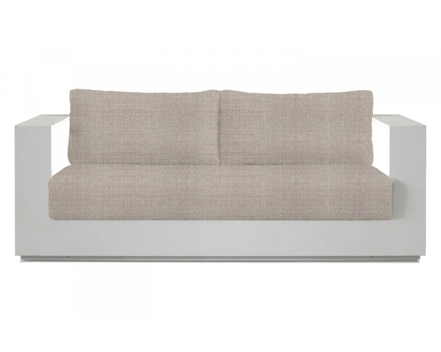 Harbour Hayman 2 Seat Sofa - Aluminum White, Siesta Taupe