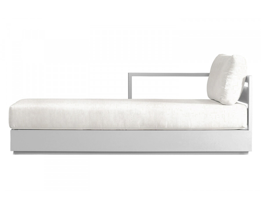 Harbour Hayman Chaise Left - Aluminum White, Siesta Ivory