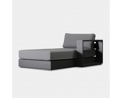 Harbour Hayman Chaise Right - Aluminum Asteroid, Siesta Indigo, Batyline Silver