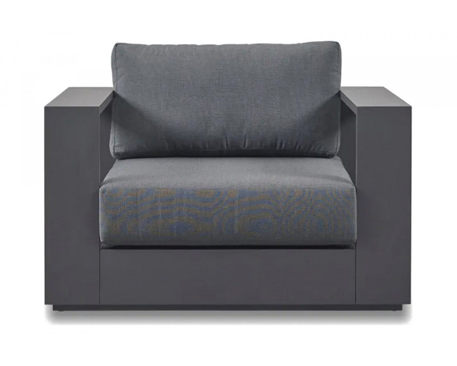 Harbour Hayman Lounge Chair - Aluminum Asteroid, Cast Slate