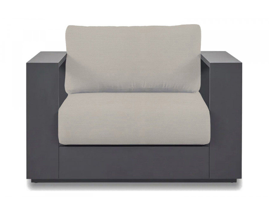 Harbour Hayman Lounge Chair - Aluminum Asteroid, Panama Marble