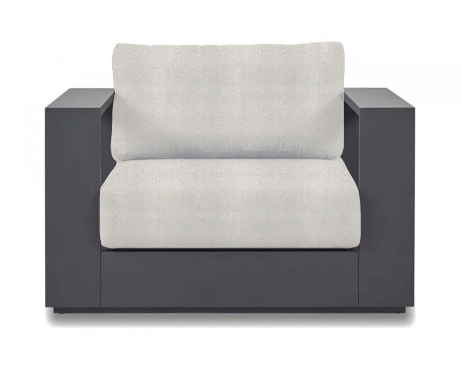 Harbour Hayman Lounge Chair - Aluminum Asteroid, Riviera Ivory