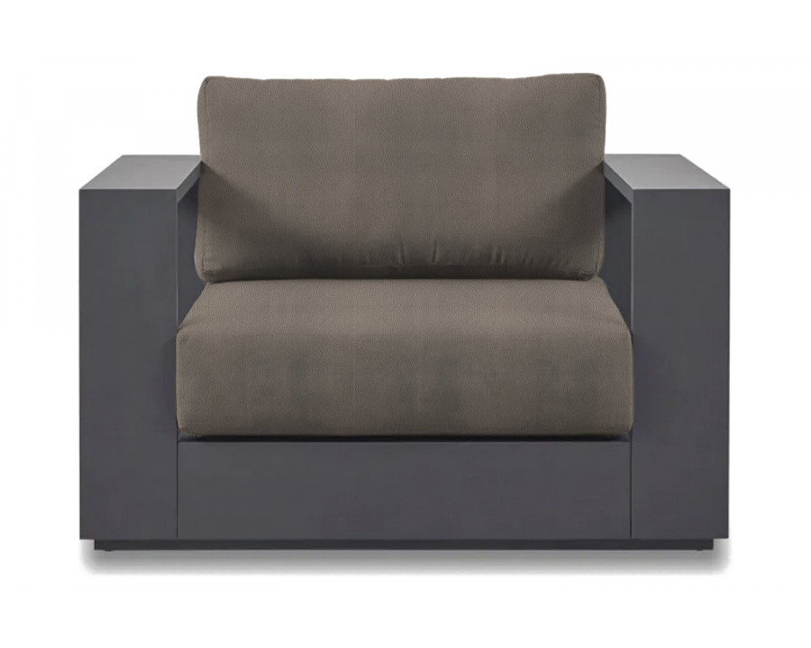 Harbour Hayman Lounge Chair - Aluminum Asteroid, Riviera Stone