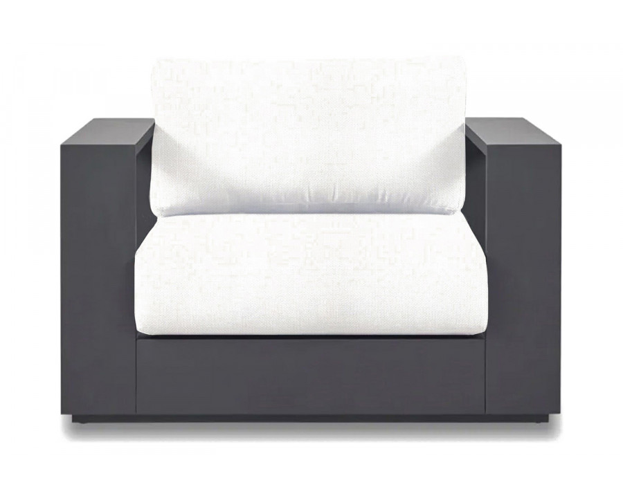 Harbour Hayman Lounge Chair - Aluminum Asteroid, Siesta Ivory