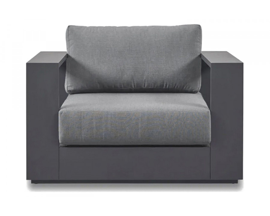 Harbour Hayman Swivel Lounge Chair - Aluminum Asteroid, Cast Slate