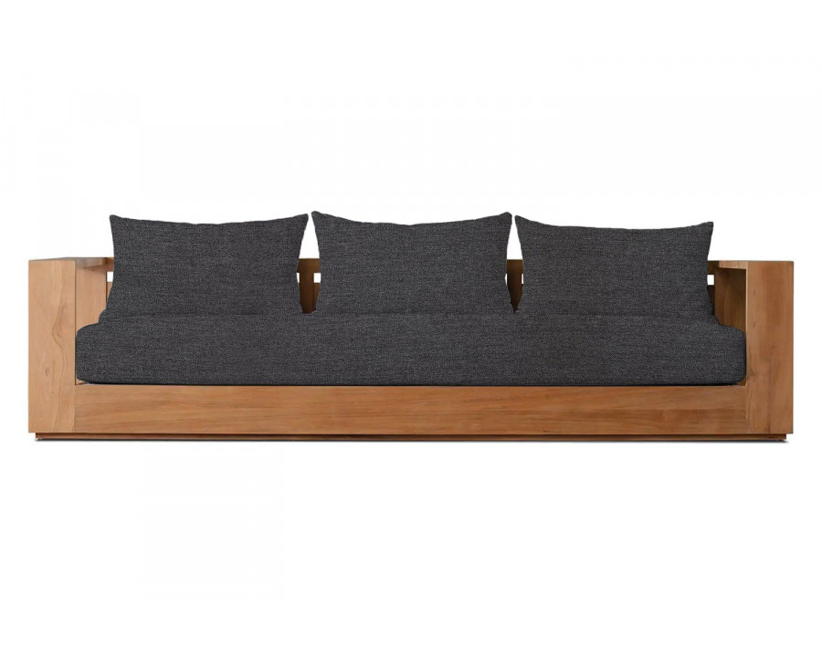 Harbour Hayman Teak 3 Seat Sofa - Teak Natural, Lisos Grafito