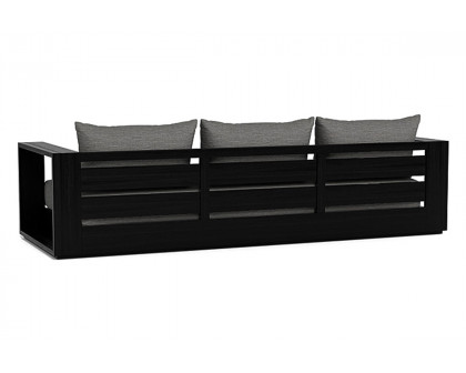 Harbour Hayman Teak 3 Seat Sofa - Teak Natural, Copacabana Midnight