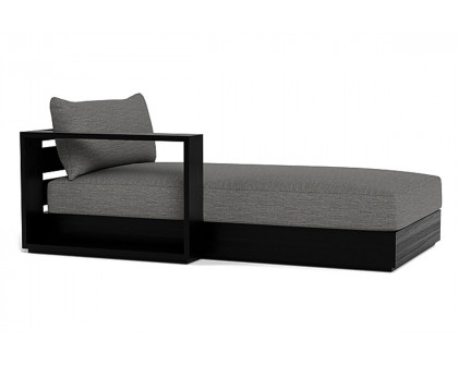 Harbour Hayman Teak Chaise Left - Teak Natural, Copacabana Midnight