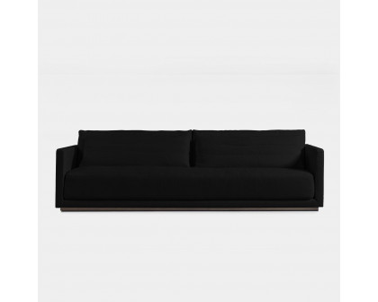 Harbour Ithaca 3.5 Seat Sofa - Oak Brown, Boucle Charcoal