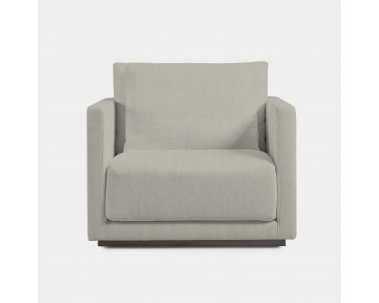 Harbour Ithaca Lounge Chair - Oak Brown, Boucle Charcoal