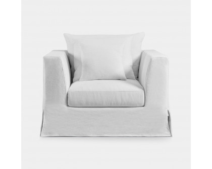 Harbour Kos Lounge Chair - Harbour Belgian Linen Black