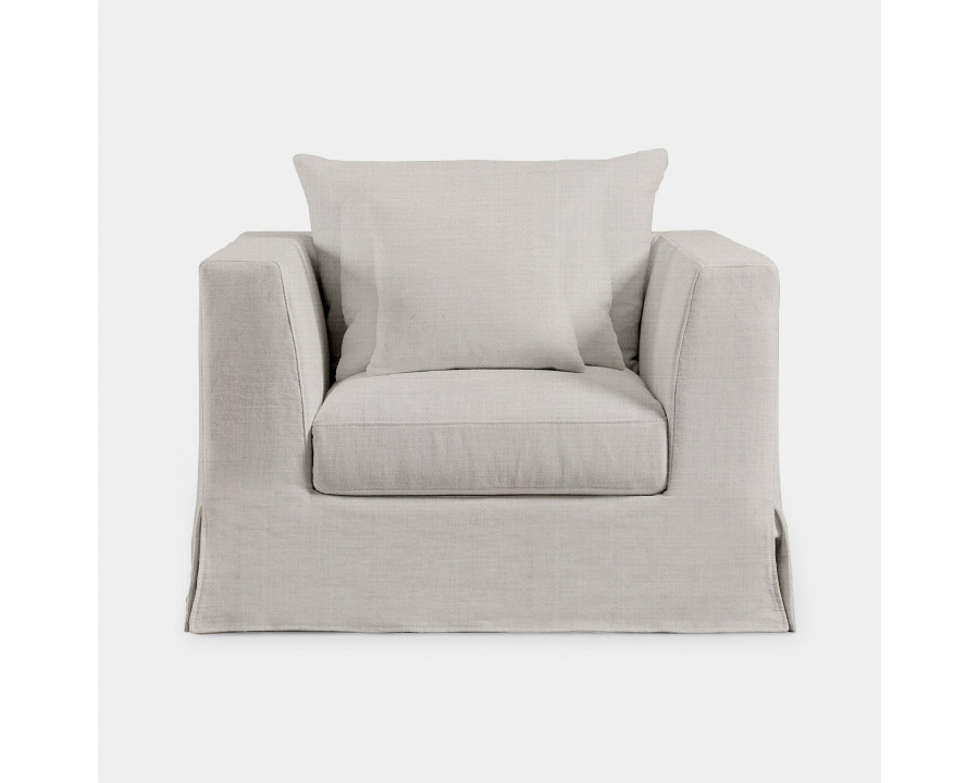 Harbour Kos Lounge Chair - Harbour Belgian Linen Cement