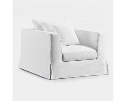 Harbour Kos Lounge Chair - Harbour Belgian Linen Cement