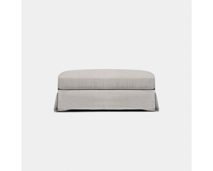 Harbour Kos Ottoman - Harbour Belgian Linen Black