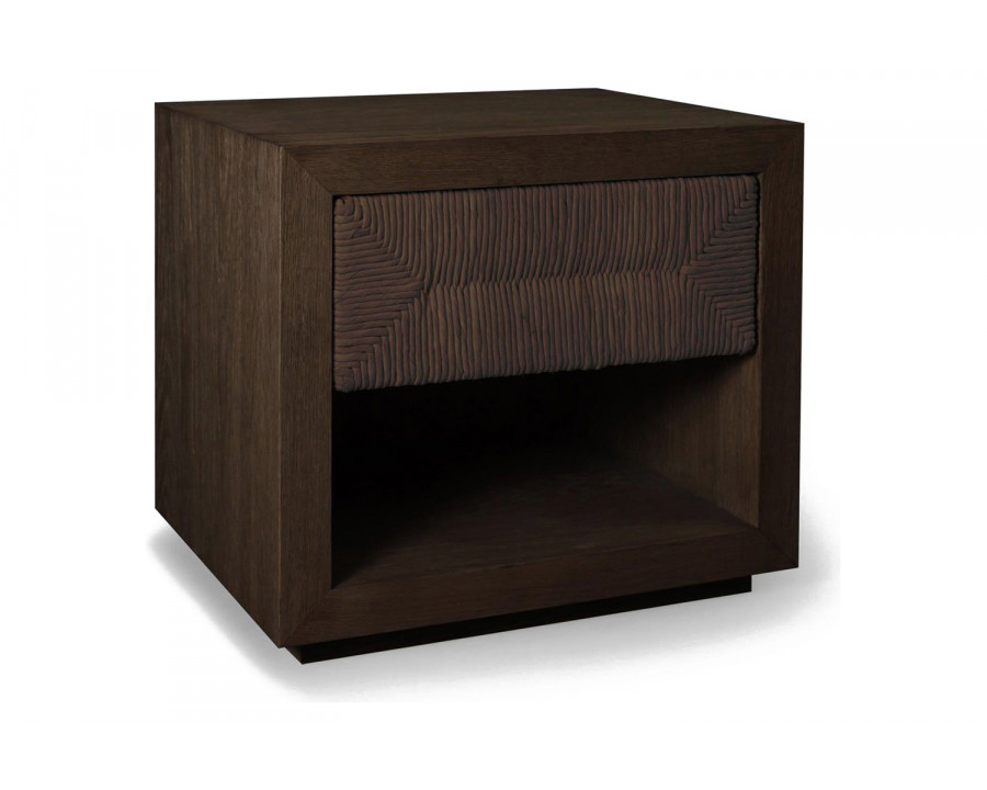 Harbour Lara Nightstand - Cracked Oak Brown