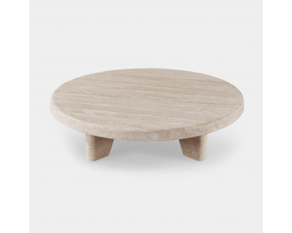 Harbour Lucca Round Coffee Table 47" - Marble Arabescato