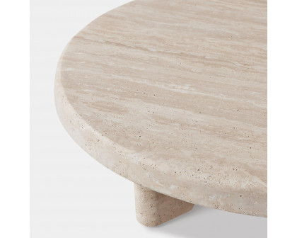 Harbour Lucca Round Coffee Table 47" - Marble Arabescato