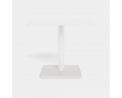 Harbour Madison Square Side Table - Aluminum Asteroid, Granite Black