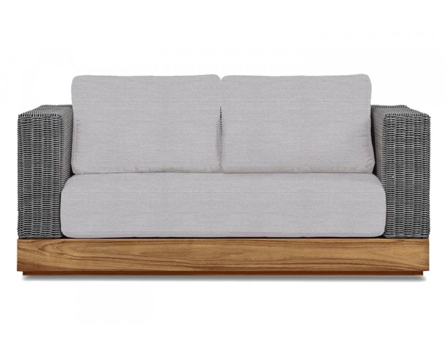 Harbour Malabar 2 Seat Sofa - Teak Natural, Panama Cloud