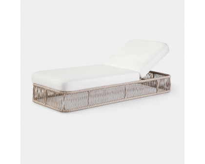 Harbour Maui Sun Lounge - Rope Shell, Riviera Ivory, Aluminum Taupe