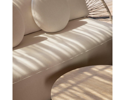 Harbour Maui 3 Seat Sofa - Rope Shell, Copacabana Sand, Aluminum Taupe