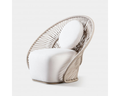 Harbour Maui Lounge Chair - Rope Shell, Panama Blanco