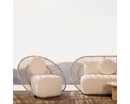 Harbour Maui Lounge Chair - Rope Shell, Panama Blanco