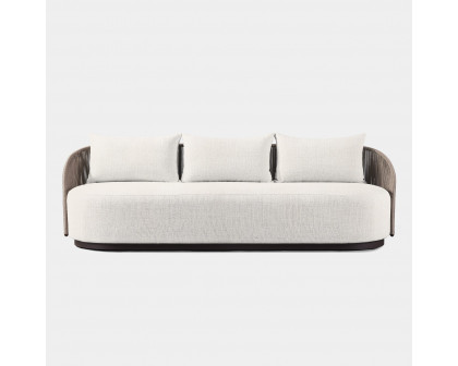 Harbour Milan 3 Seat Sofa - Aluminum Bronze, Lisos Grafito, Twisted Rope Dune