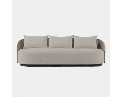 Harbour Milan 3 Seat Sofa - Aluminum Bronze, Lisos Grafito, Twisted Rope Dune