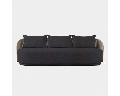 Harbour Milan 3 Seat Sofa - Aluminum Bronze, Lisos Grafito, Twisted Rope Dune