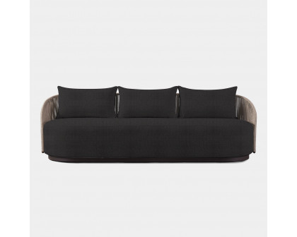 Harbour Milan 3 Seat Sofa - Aluminum Bronze, Lisos Grafito, Twisted Rope Dune